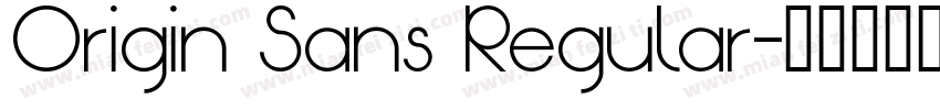Origin Sans Regular字体转换